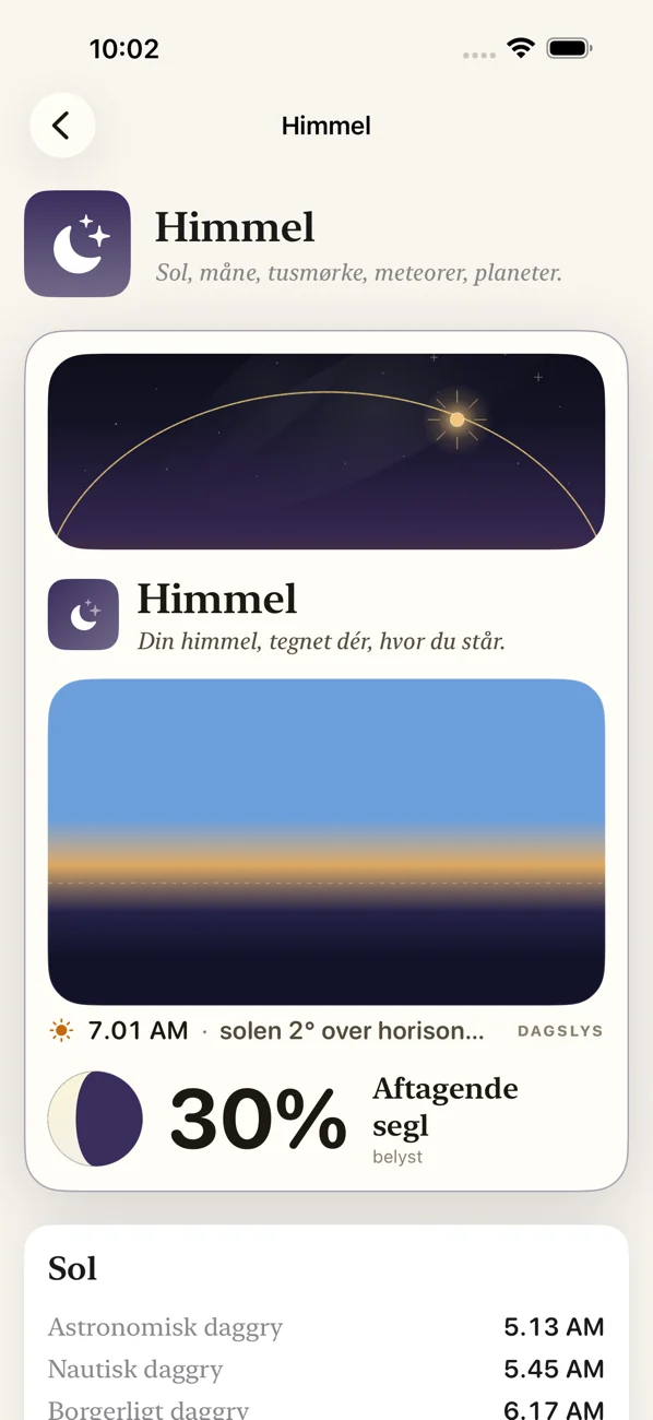 Bearing: Field Almanac — Himmel, tidevand, årstider