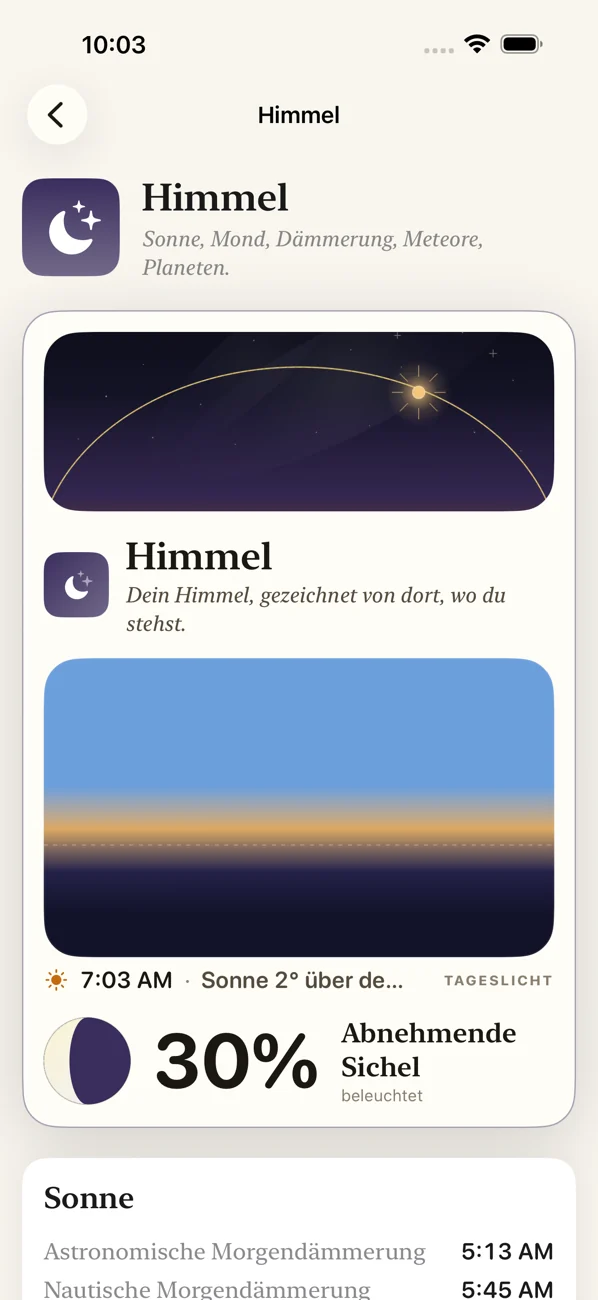 Bearing: Field Almanac — Himmel, Gezeiten, Jahreszeiten