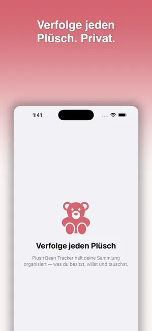 Plush Bean Tracker screenshot