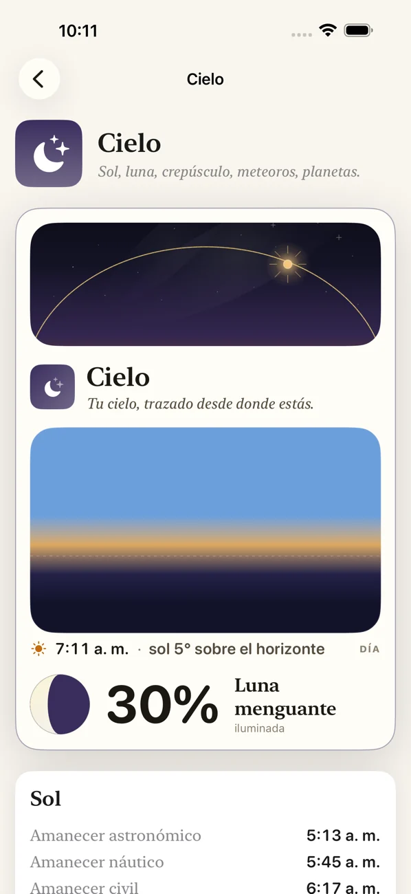 Bearing: Field Almanac — Tu cielo, mareas y estaciones