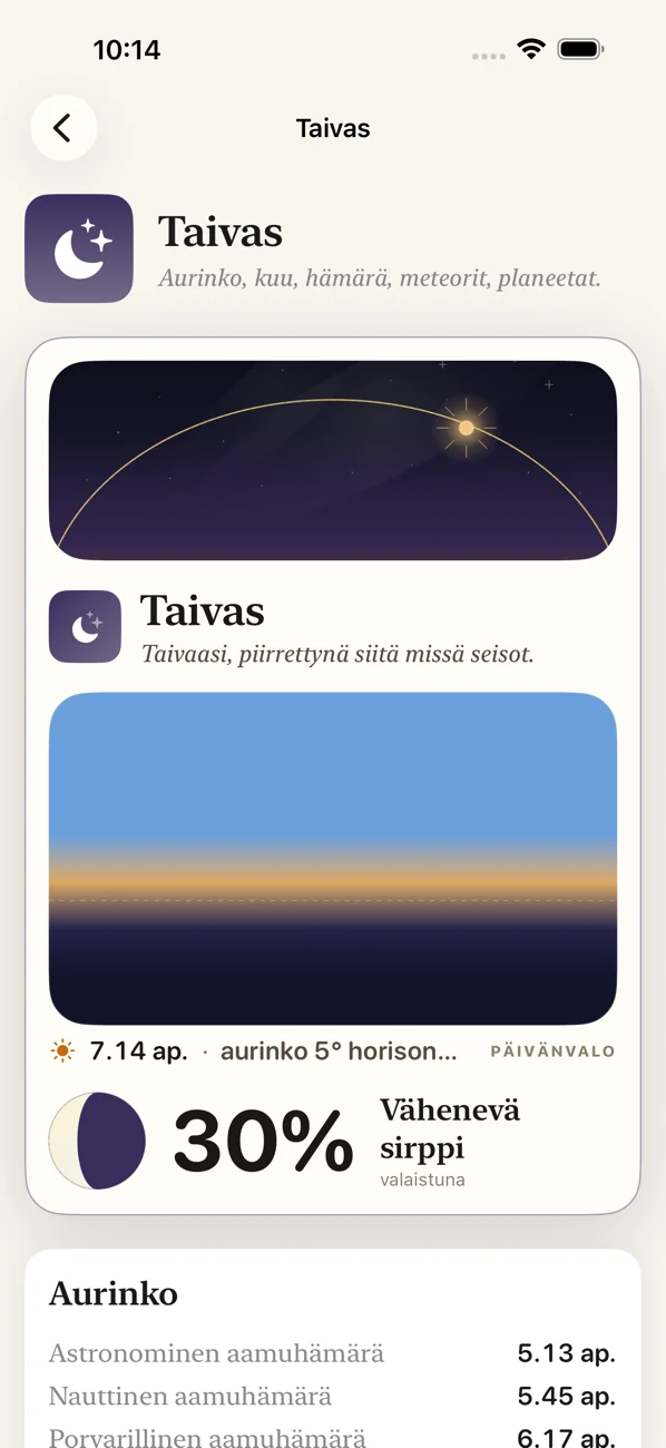 Bearing: Field Almanac — Taivas, vuorovesi, vuodenajat