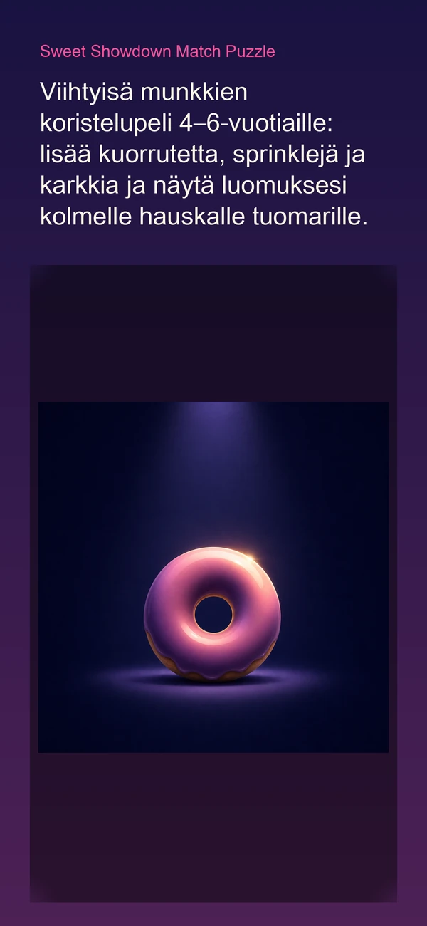 Sweet Showdown — Lasten leivontapeli ilman mainoksia