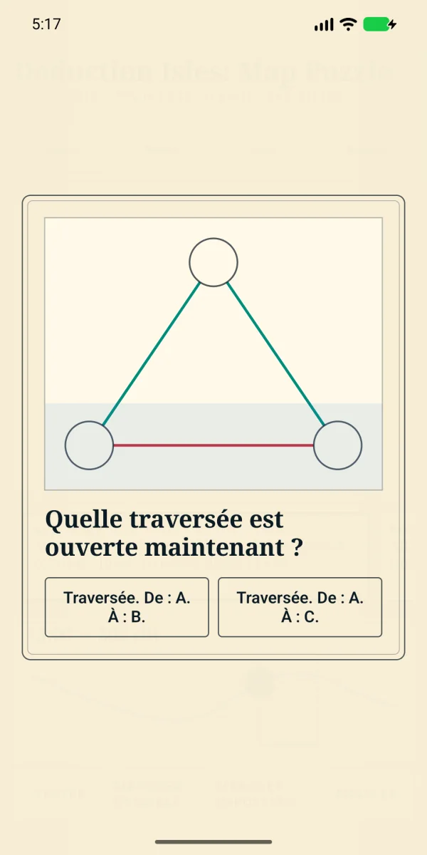 Deduction Isles: Map Puzzle — Déduction quotidienne d’itinéraires
