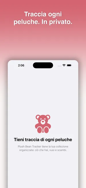Plush Bean Tracker screenshot