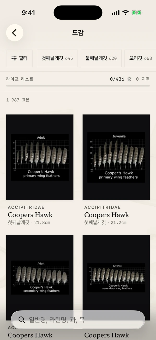 Plumes: Feather Atlas — 새깃털 ID 및 현장 가이드