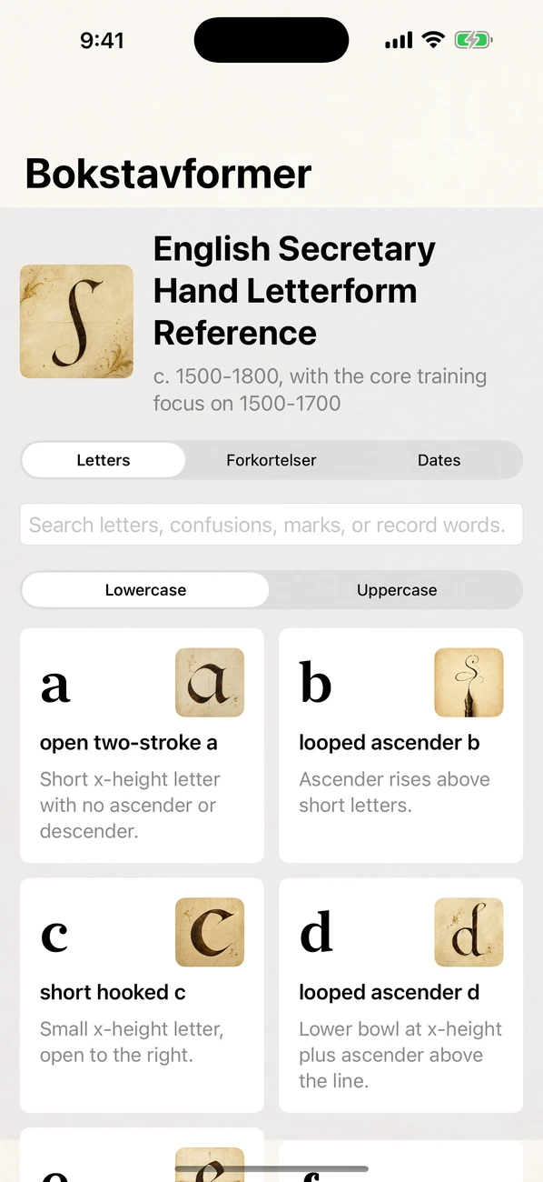 Handrift: Old Handwriting — Les gamle arkiver og testamenter