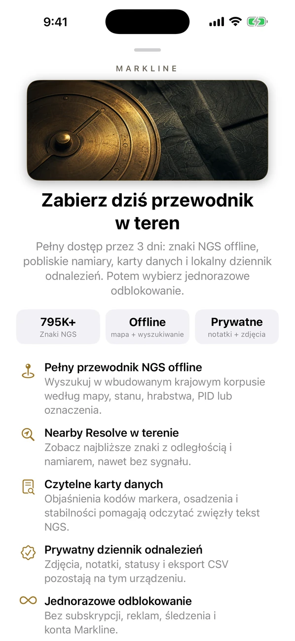 Markline: Benchmark Hunting — Znajdź i zarejestruj znaki ankiety NGS