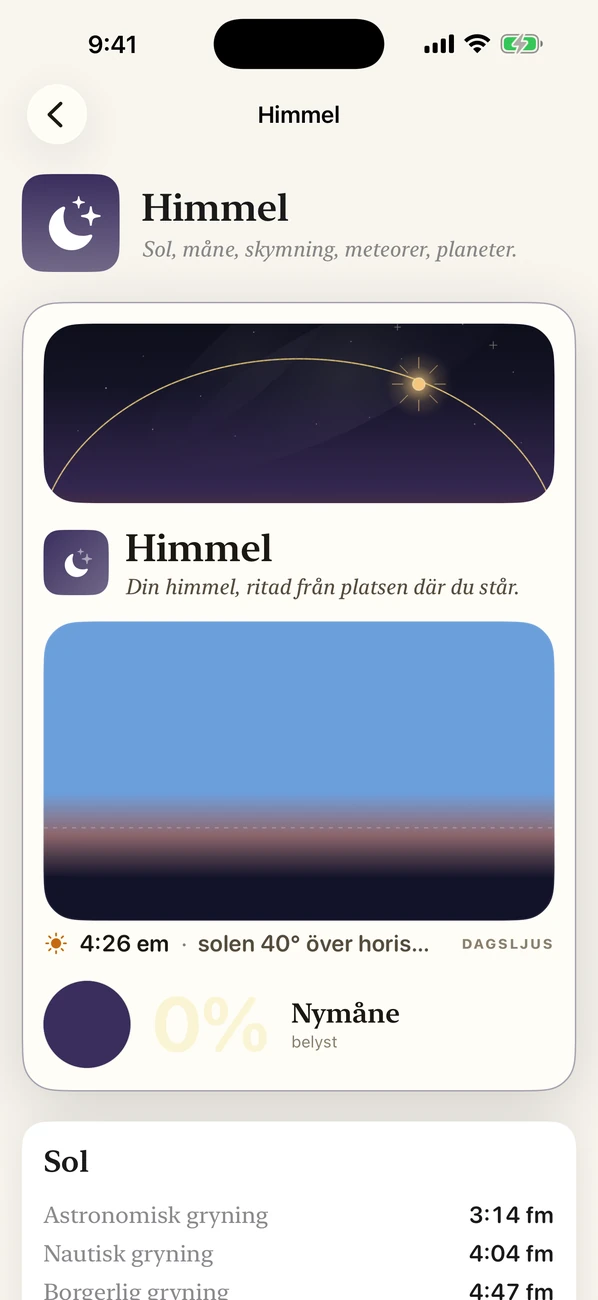 Bearing: Field Almanac — Himmel, tidvatten, årstider