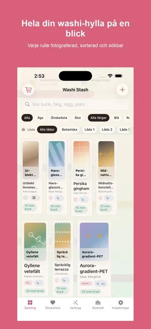 Washi Stash screenshot