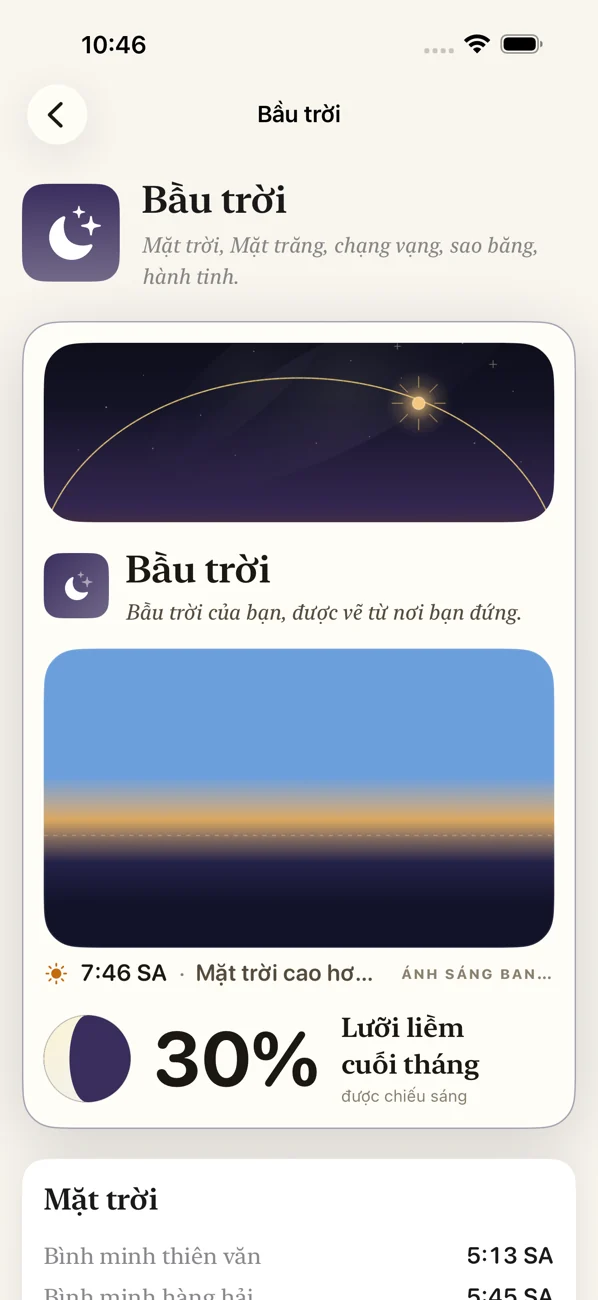 Bearing: Field Almanac — Trời, thủy triều, mùa
