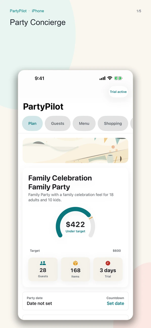 PartyPilot — Turn party notes into a host plan