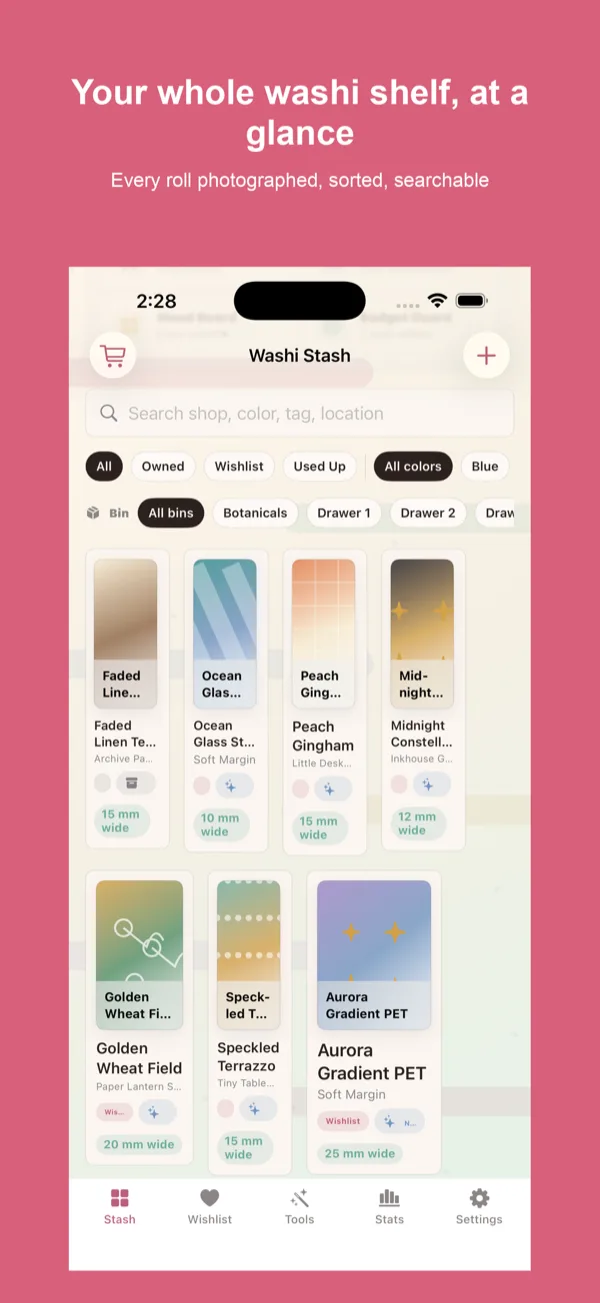 Washi Stash screenshot